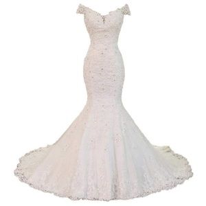 Lace Mermaid Off the Shoulders Bridal Gown